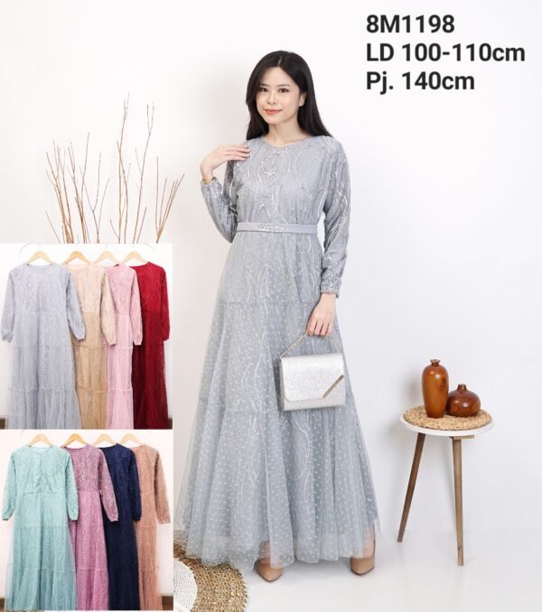 8pcs 8M1198 Gamis Tulle