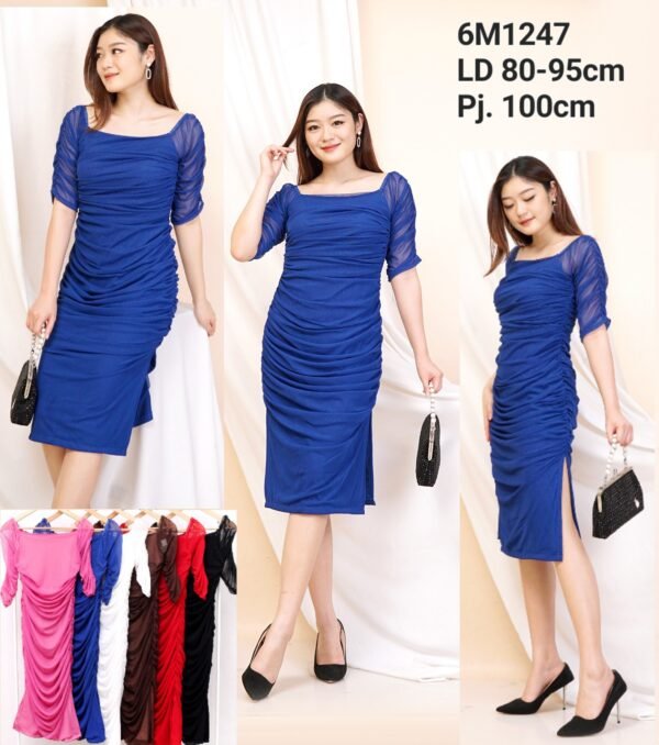 6pcs 6M1247 Dress Midi