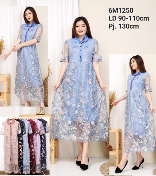 6pcs 6M1250 Dress Midi