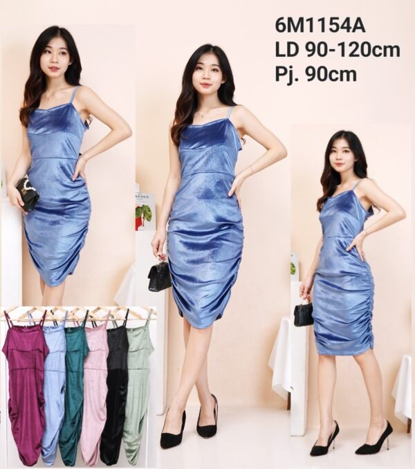 6pcs 6M1154A Dress Midi Tanktop