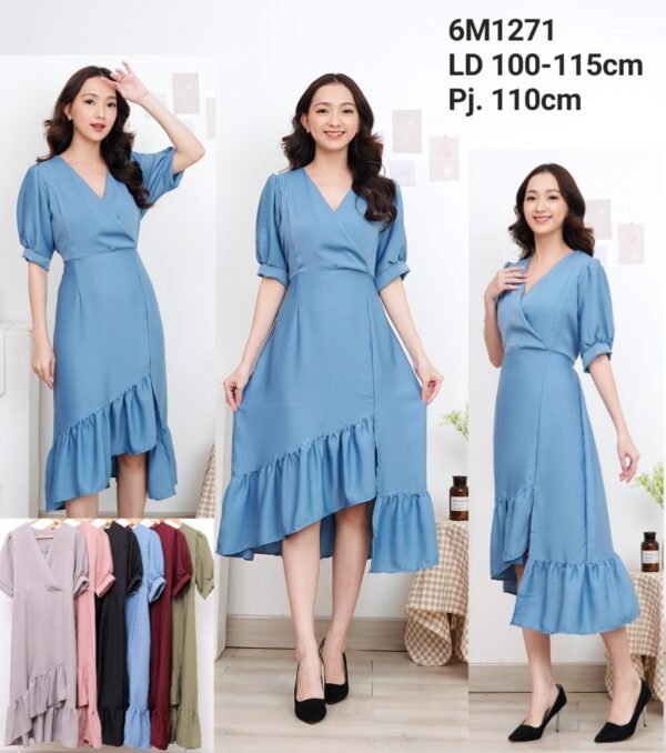 6pcs 6M1271 Dress Midi
