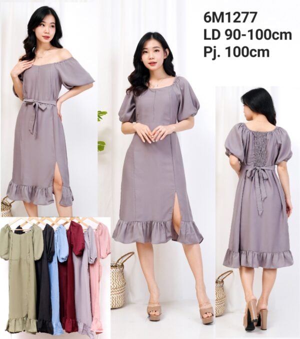 6pcs 6M1277 Dress Midi