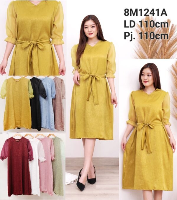8pcs 8M1241A Dress Midi Organza