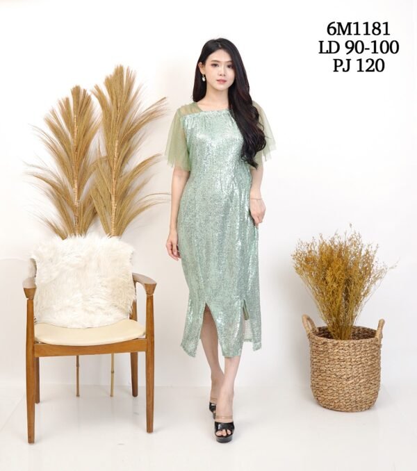 6pcs 6M1181 Dress Midi Tulle Span