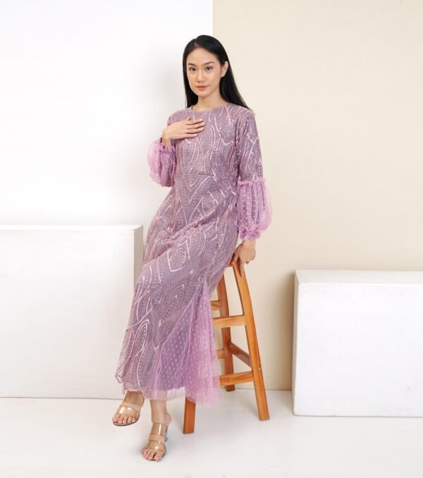 8pcs 8M1199 Gamis Tulle - Gambar 2