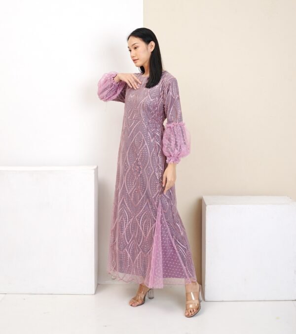 8pcs 8M1199 Gamis Tulle - Gambar 3