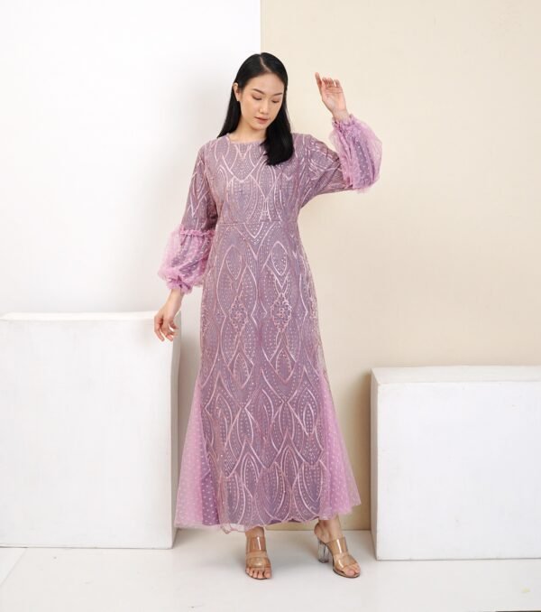 8pcs 8M1199 Gamis Tulle - Gambar 4