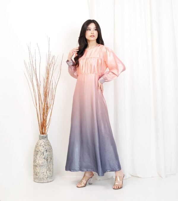 4pcs M1120 Gamis Maxmara Gradasi - Gambar 4