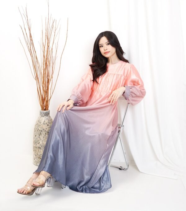 4pcs M1120 Gamis Maxmara Gradasi - Gambar 5