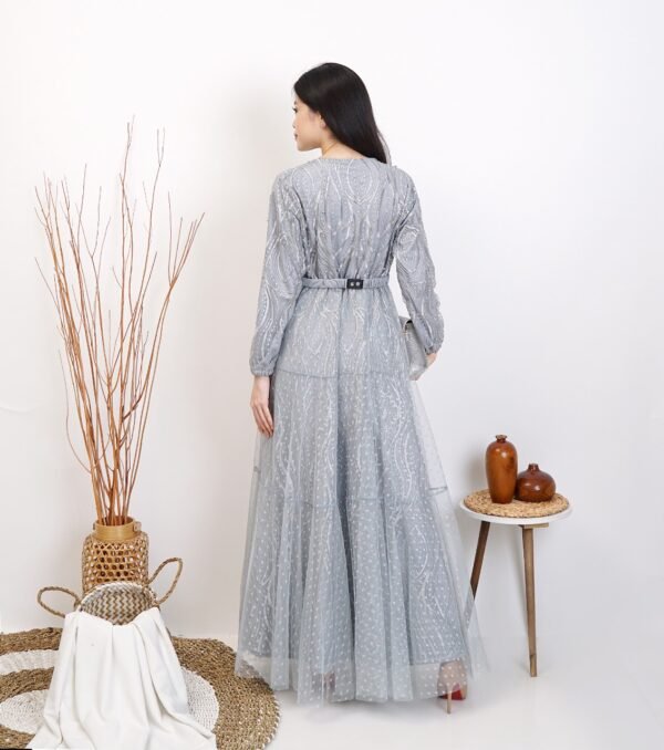 8pcs 8M1198 Gamis Tulle - Gambar 4