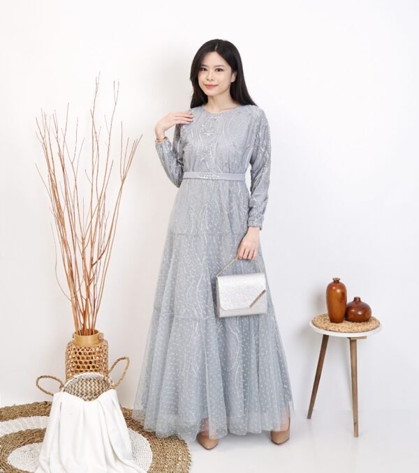 8pcs 8M1198 Gamis Tulle - Gambar 2