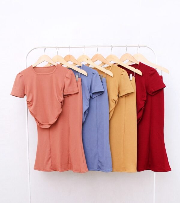 8pcs 8M1221A Setelan Rok Midi - Gambar 4
