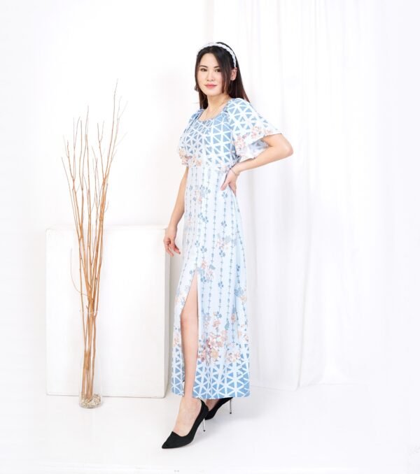 4pcs M1239A Long Dress A-line - Gambar 4