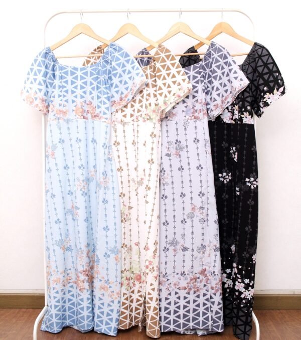 4pcs M1239A Long Dress A-line - Gambar 2