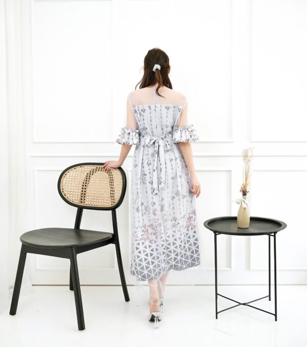 4pcs M1238 Long Dress A-line - Gambar 2