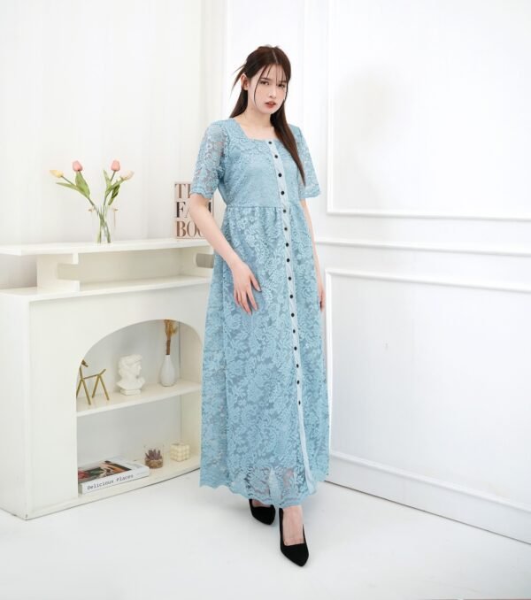 6pcs 6M1251 Dress Maxi - Gambar 2