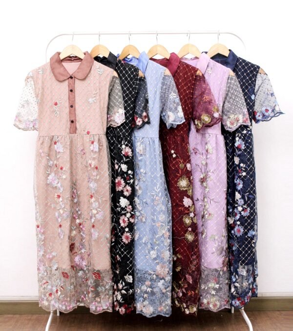 6pcs 6M1250 Dress Midi - Gambar 2