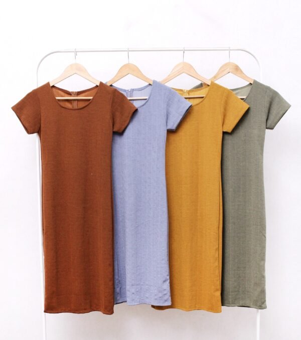 4pcs M59LE Dress Midi Basic - Gambar 2