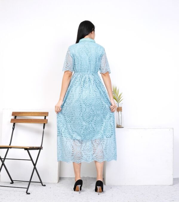 6pcs 6M1250A Dress Midi - Gambar 3