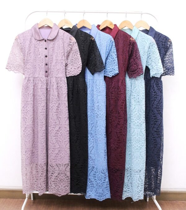 6pcs 6M1250A Dress Midi - Gambar 2