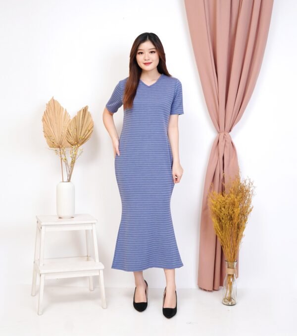 4pcs M1209A Dress Maxi Duyung - Gambar 3