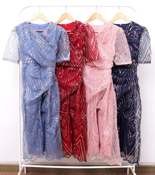 8pcs 8M1235E Dress Midi - Gambar 3