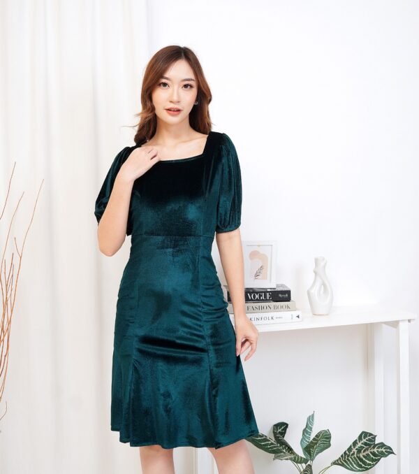6pcs 6M1137T Dress Midi - Gambar 4