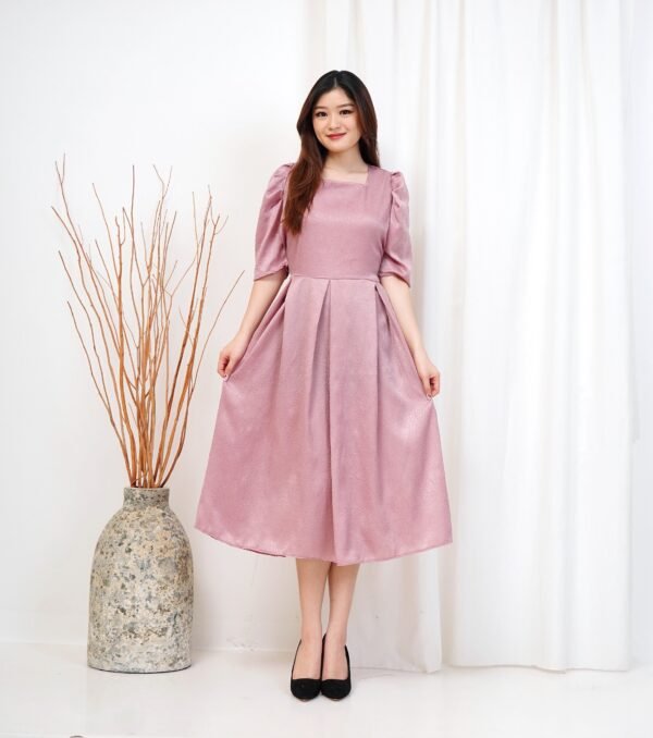 8pcs 8M1273 Dress Midi - Gambar 6