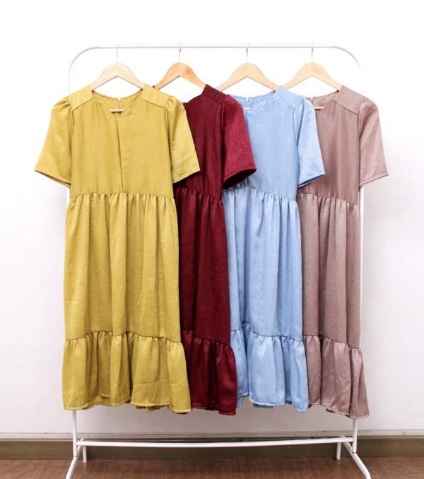 8pcs 8M1274 Dress Midi - Gambar 6