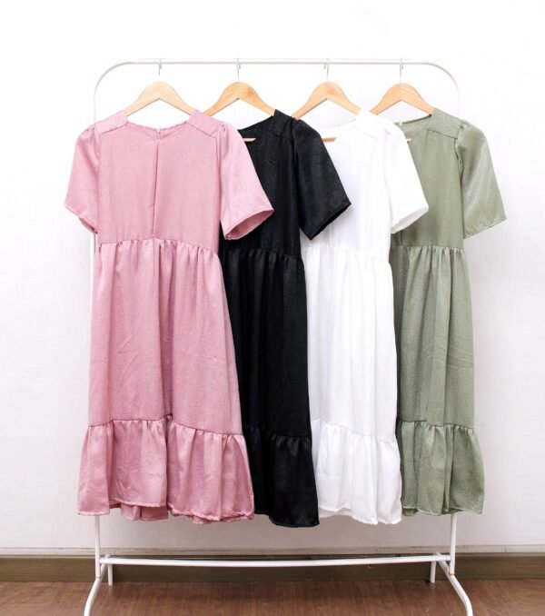 8pcs 8M1274 Dress Midi - Gambar 5