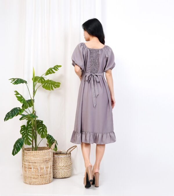 6pcs 6M1277 Dress Midi - Gambar 4