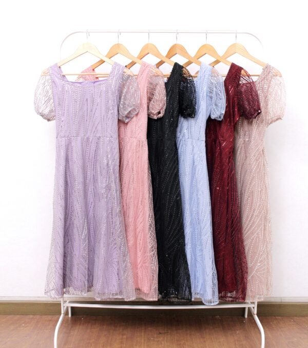6pcs 6M1195Z Dress Midi - Gambar 5
