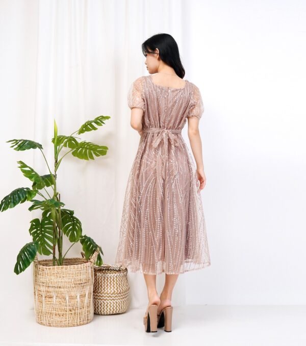 6pcs 6M1195Z Dress Midi - Gambar 3