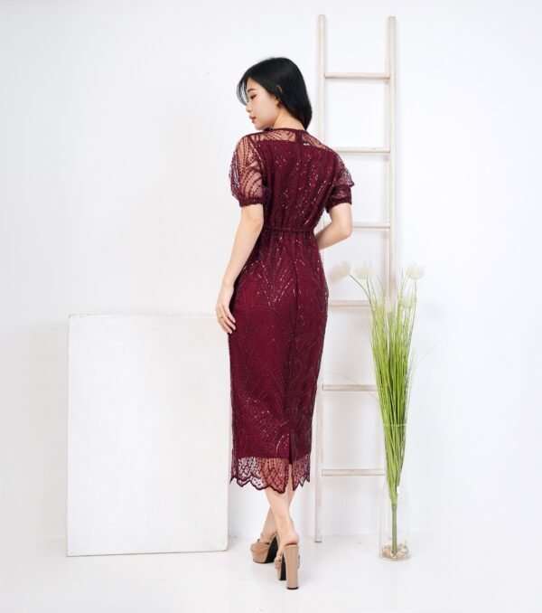 2pcs M1175R Dress Midi - Gambar 4