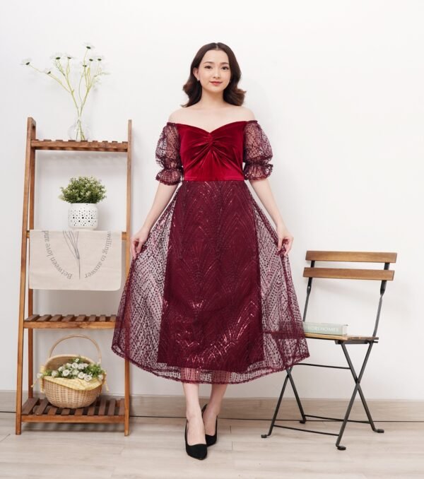 2pcs M1264C Dress Midi