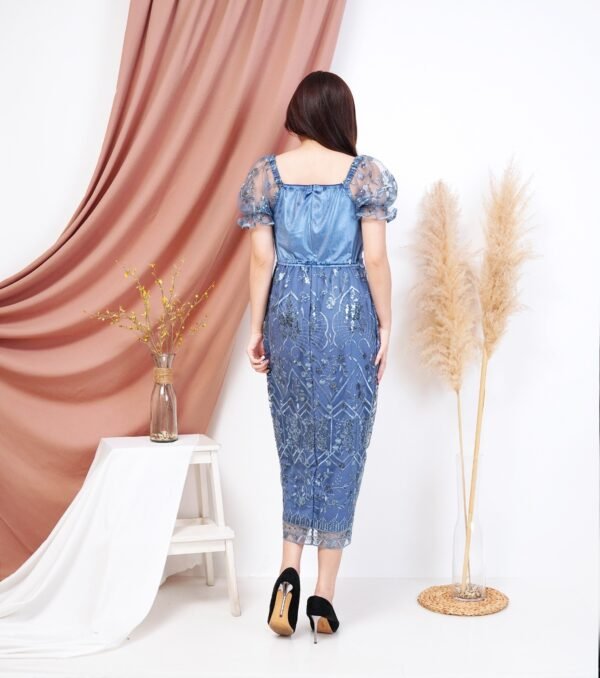 6pcs 6M1269A Dress Midi - Gambar 3