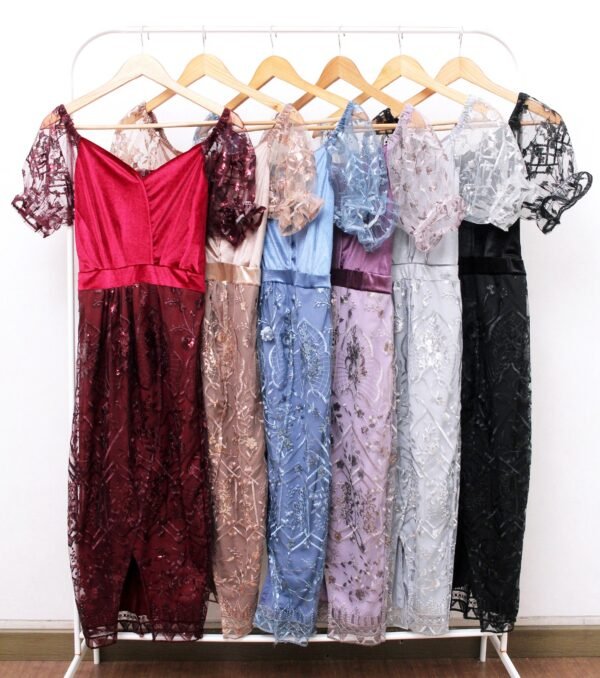 6pcs 6M1269A Dress Midi - Gambar 2