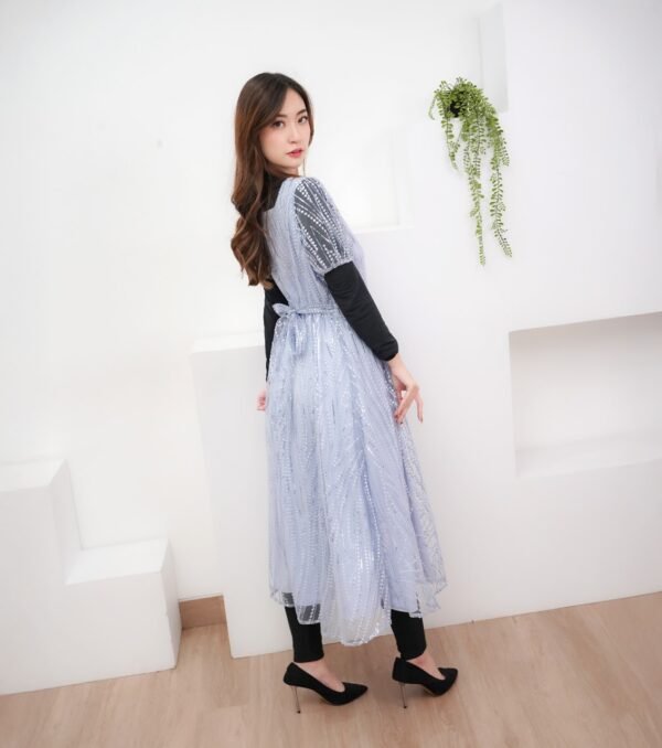 6pcs 6M1195Z Dress Midi - Gambar 7