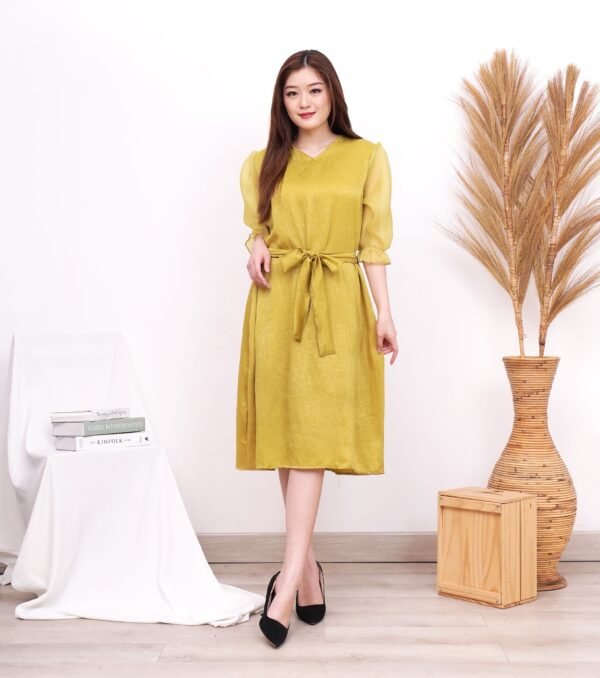 8pcs 8M1241A Dress Midi Organza - Gambar 6
