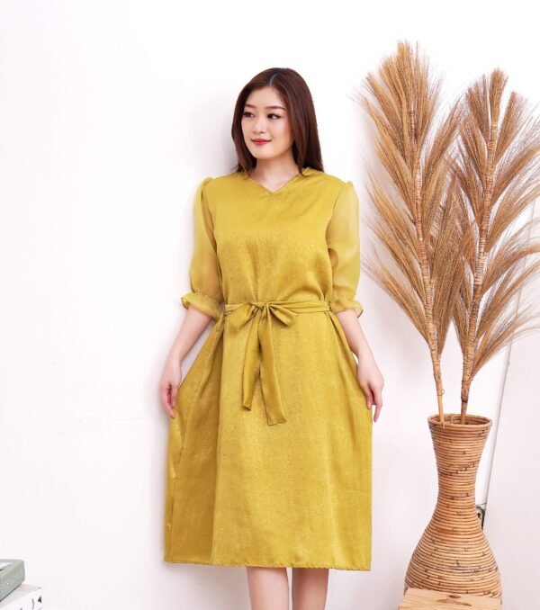 8pcs 8M1241A Dress Midi Organza - Gambar 4