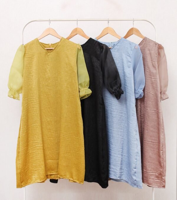 8pcs 8M1241A Dress Midi Organza - Gambar 2
