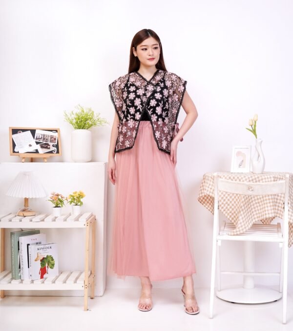 6pcs 6M1288 Setelan Rok & Outter - Gambar 6