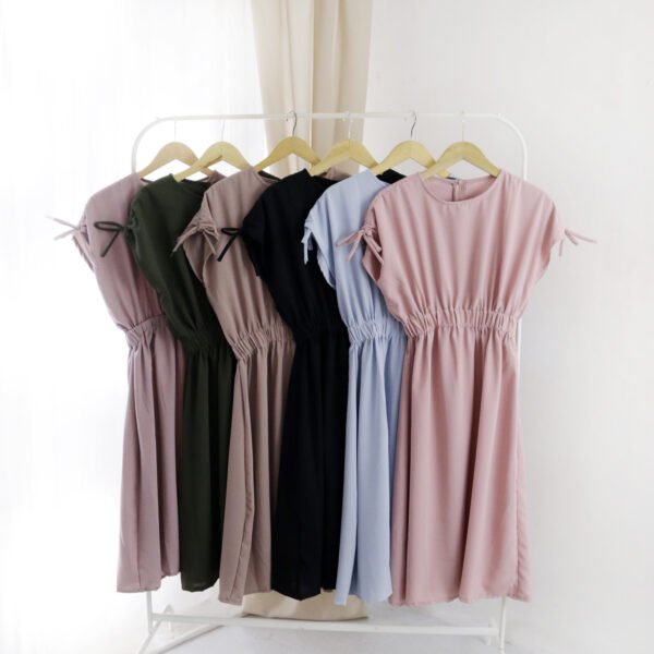 6pcs 6M1206 Dress Midi - Gambar 5