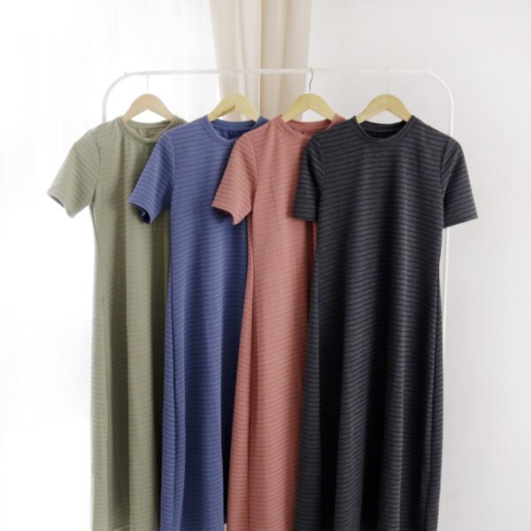 4pcs M1210 Dress Maxi A-line - Gambar 4