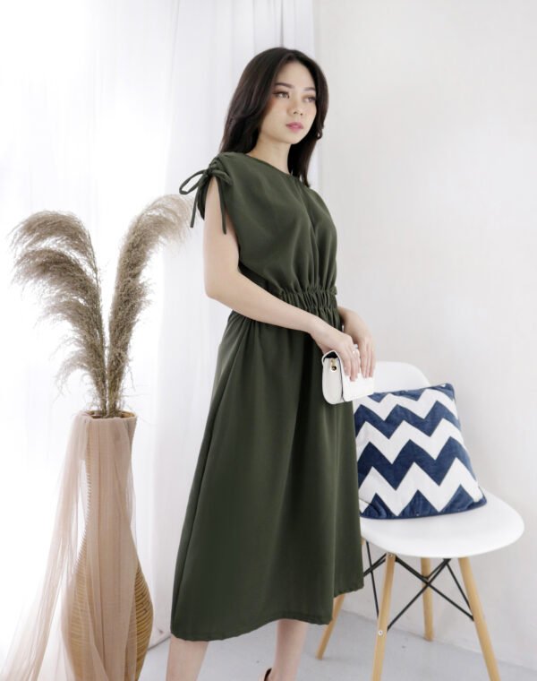 6pcs 6M1206 Dress Midi - Gambar 4