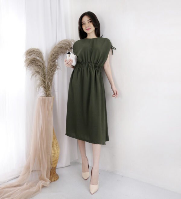 6pcs 6M1206 Dress Midi - Gambar 3