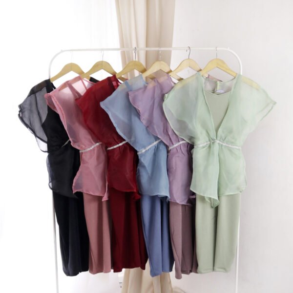 6pcs 6M1159C Dress Midi - Gambar 5