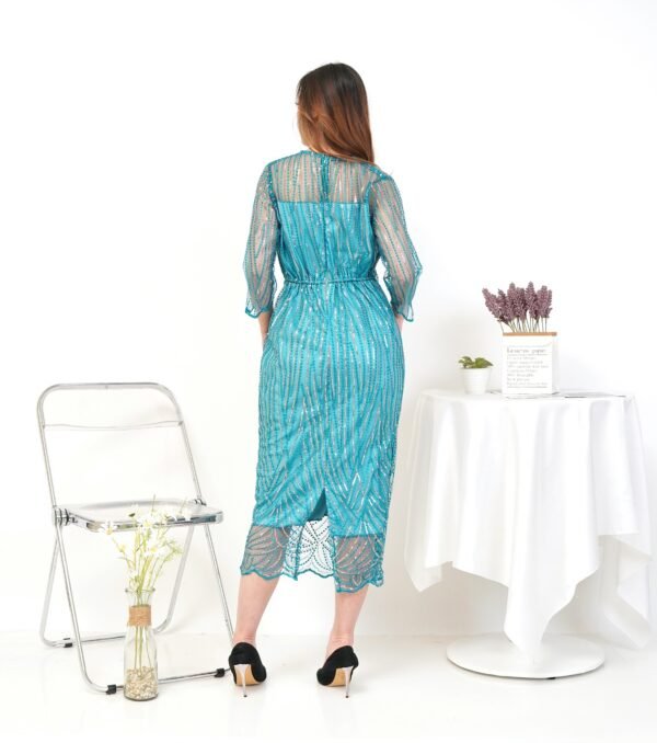8pcs 8M1293 Dress Midi - Gambar 3