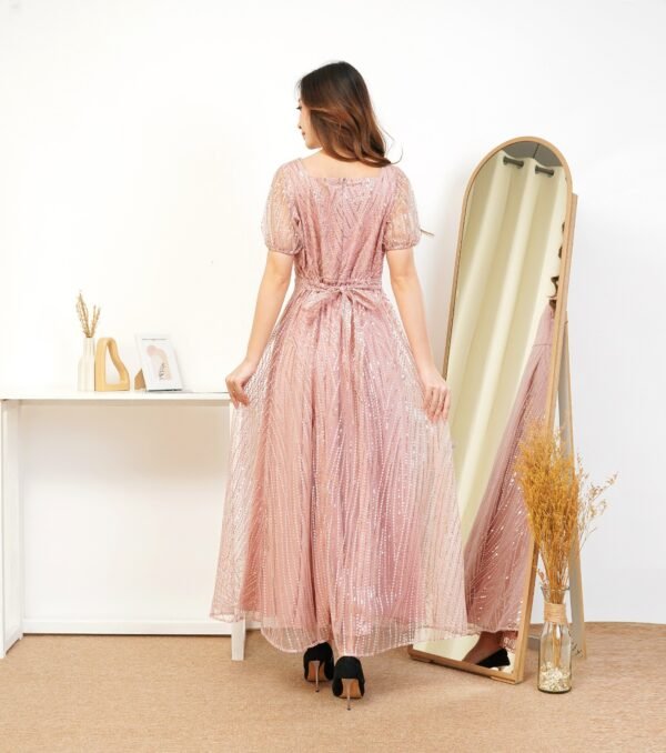 8pcs 8M1292 Long Dress Mekar - Gambar 2