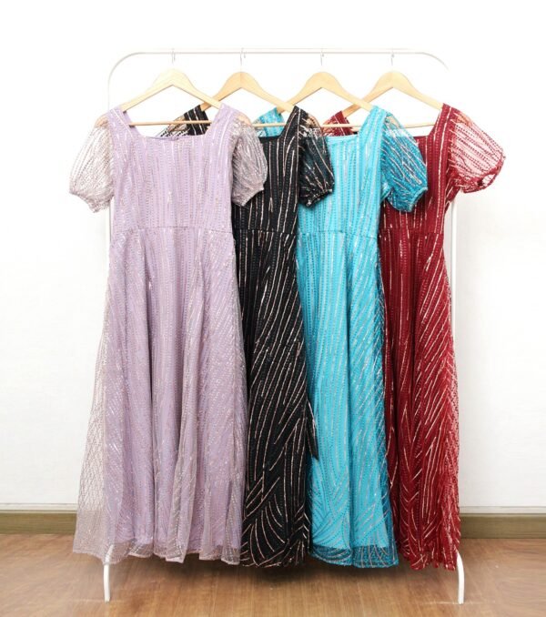 8pcs 8M1292 Long Dress Mekar - Gambar 6